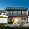 Colored Solar Single Curved Roof Tile
