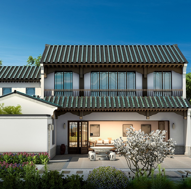 Colored Solar Single Curved Roof Tile