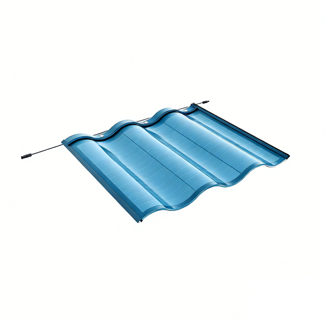 Colored Solar Three Curved Roof Tile